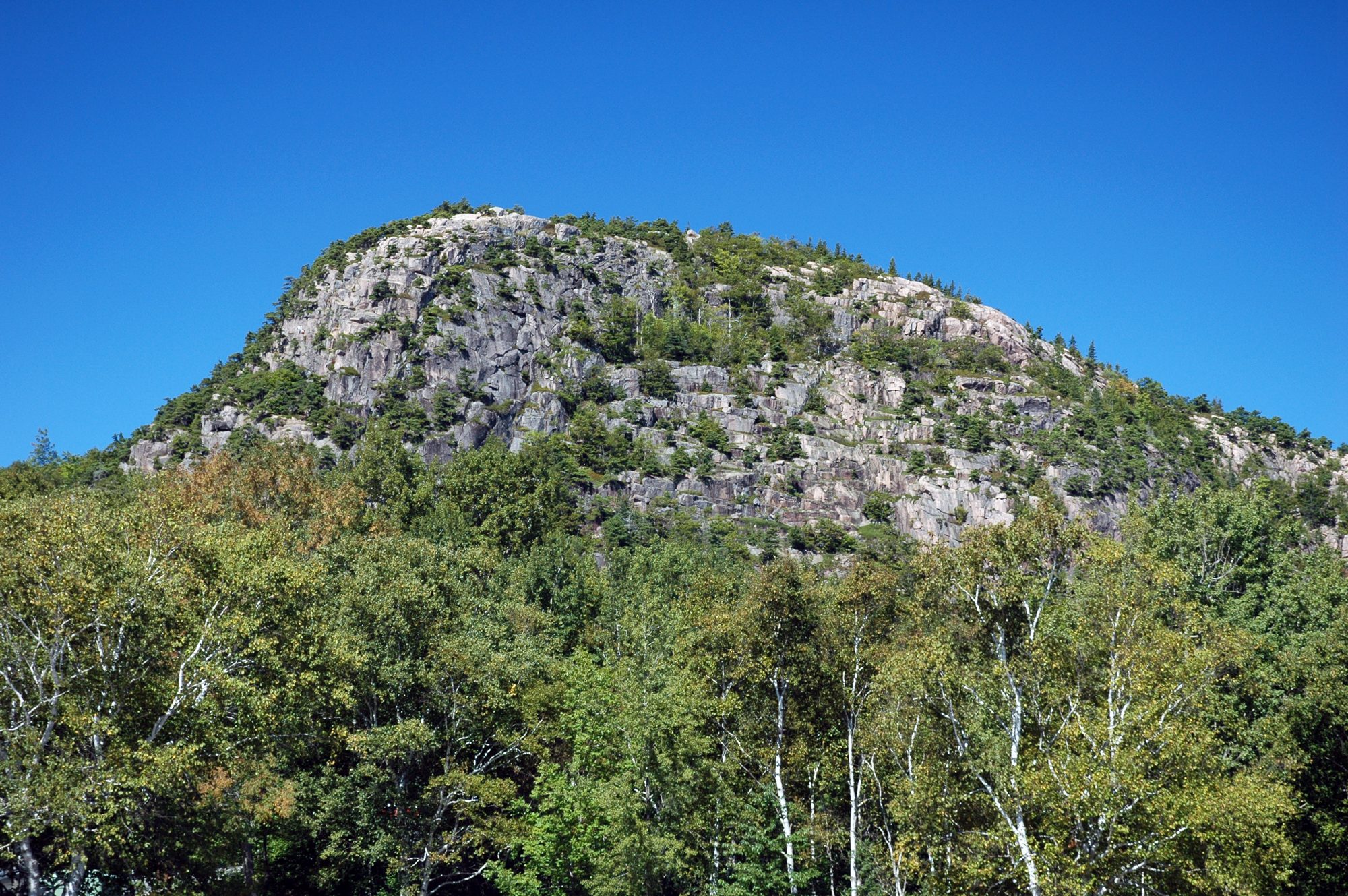 The Beehive, a granite dome in Acadia National Park