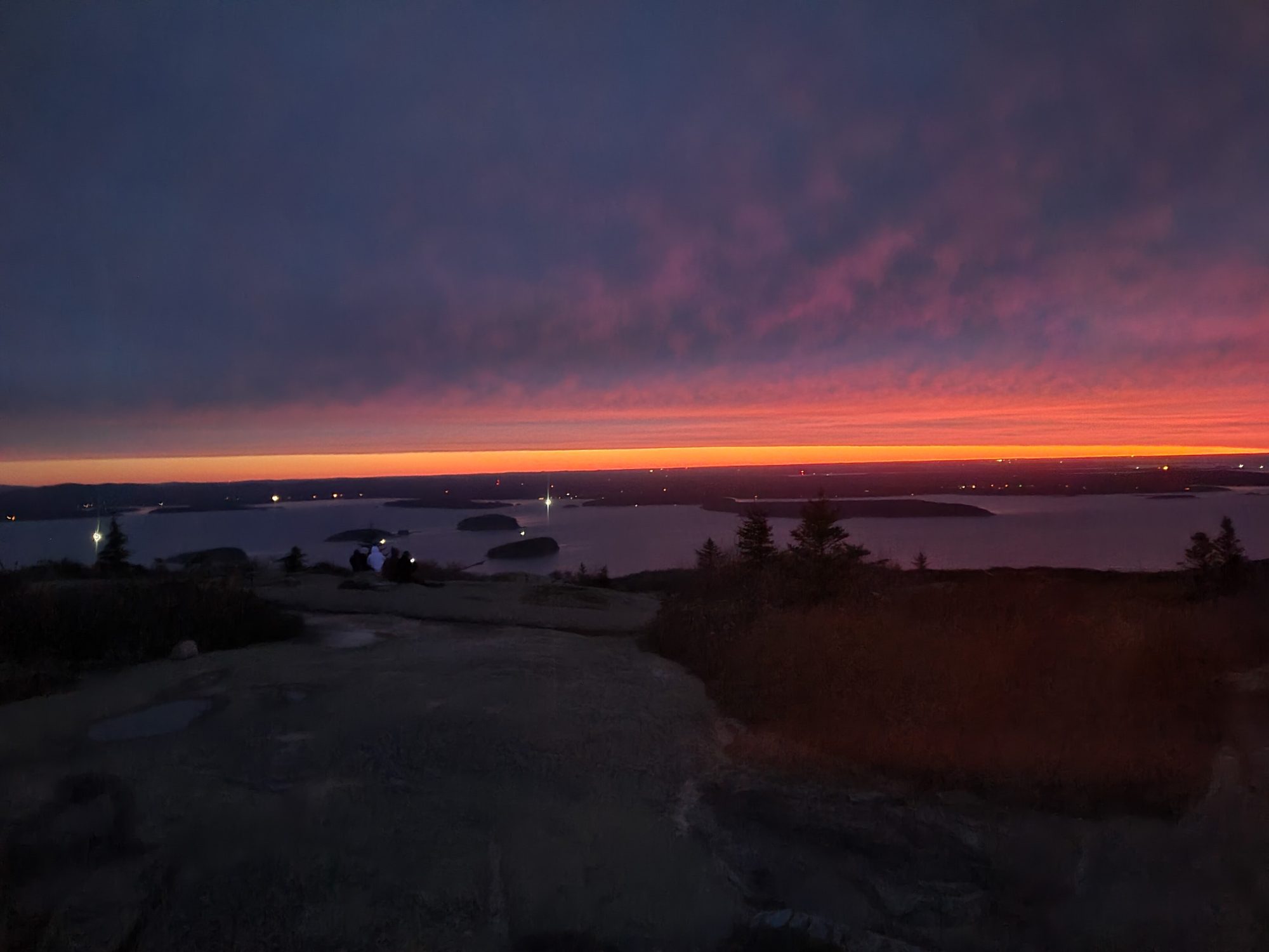 Sunrise from Cadillac Mountain, Acadia