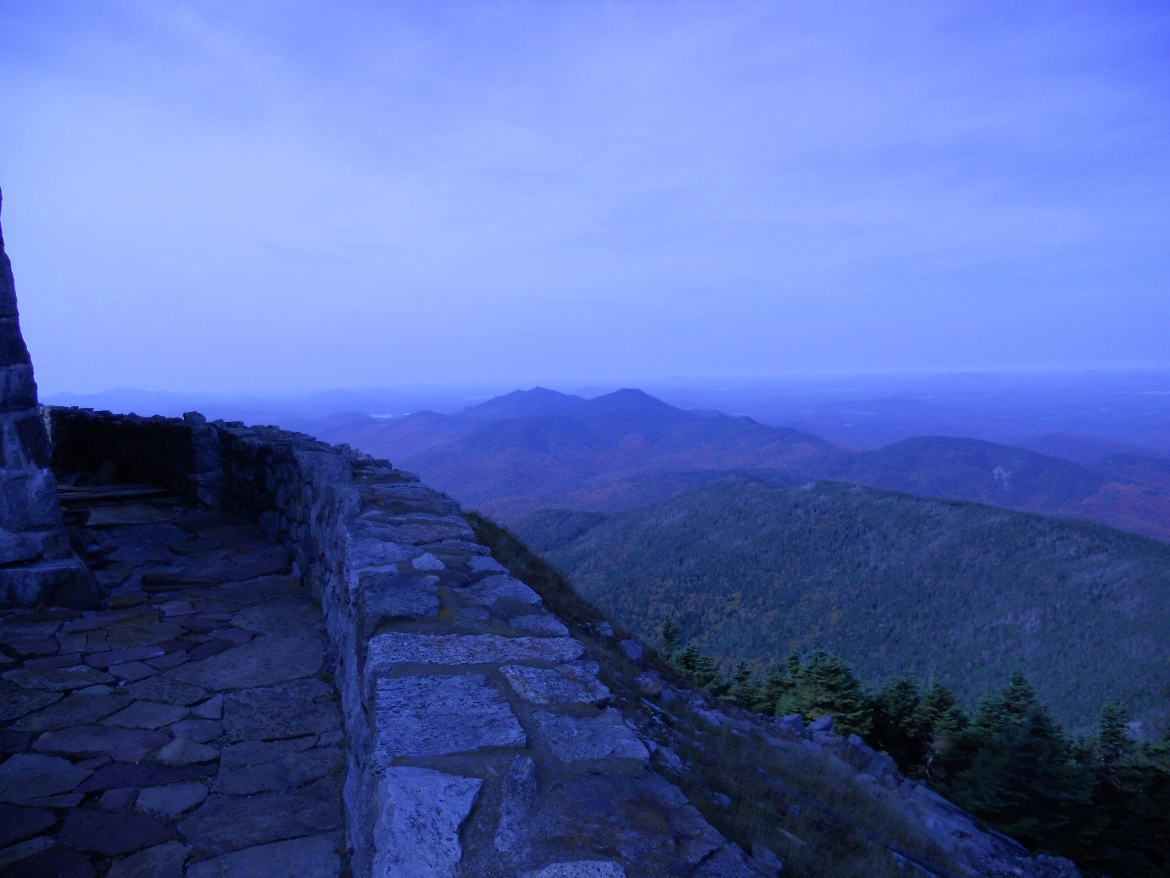 View from the summit of Whiteface Mountain