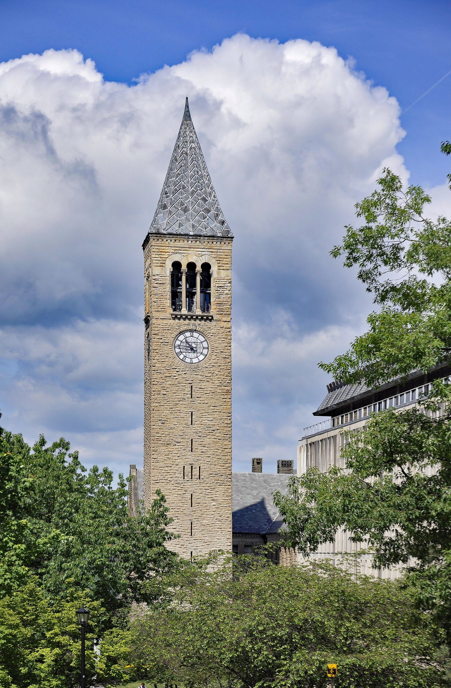 McGraw Tower and Uris Library, Cornell University