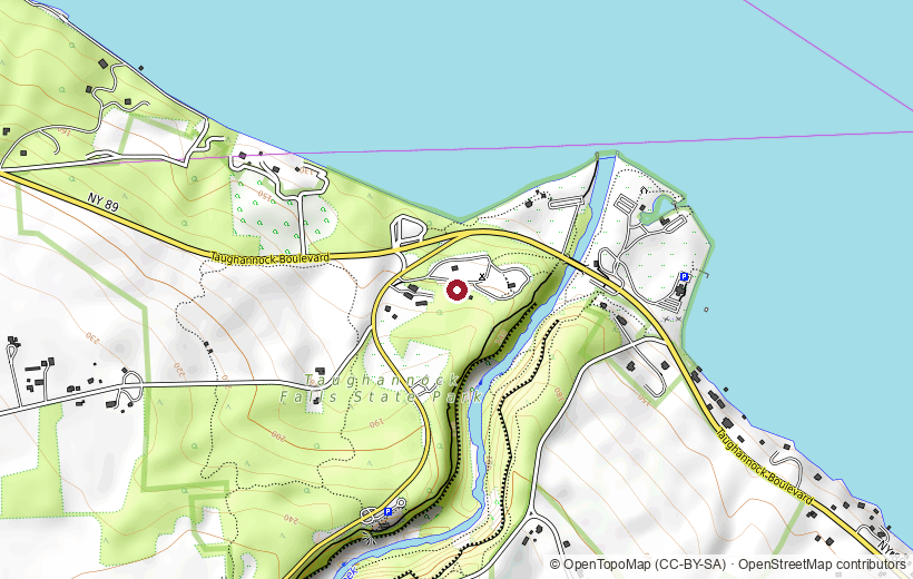 Topographic map of Taughannock Falls State Park